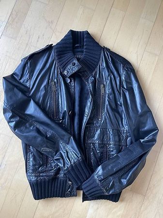 Gucci Lederjacke Bomber schwarz - Gr. M (fällt klein aus)
