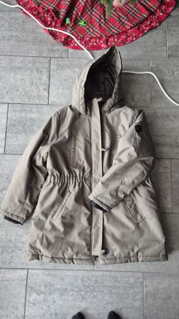 Only Carmakoma Wintermantel, Khaki, Gr. 50 - Top Zustand