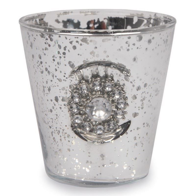 Portacandele: Teelichthalter / Teelicht 2-er Set "PERLEN" silber – Nuovo e nell'imballaggio originale da Wettingen venduto da Swala 1