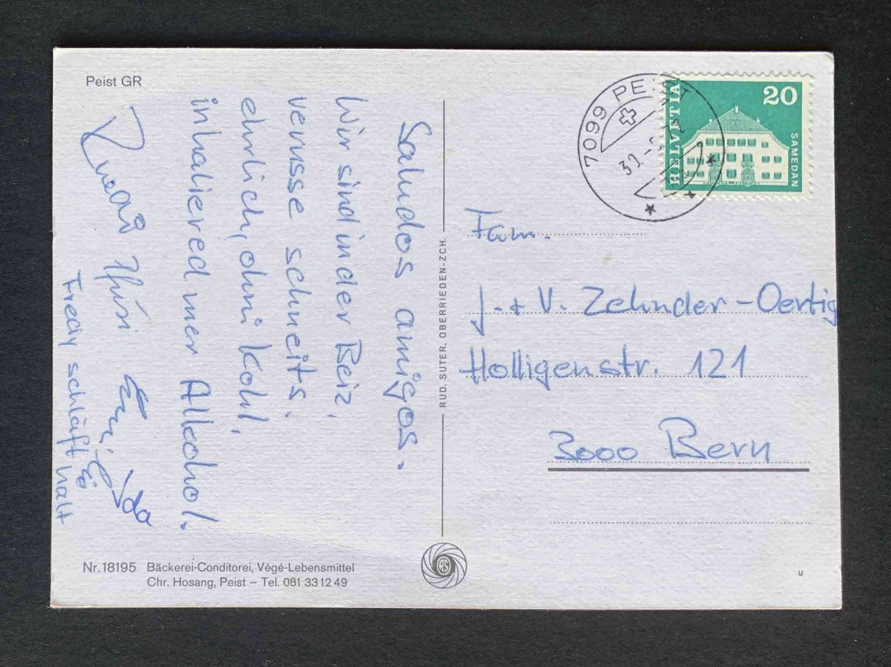 Cartes postales: AK Peist GR – D'occasion à Goldau par artelier1 1