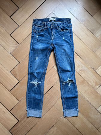 Destroyed Skinny Jeans blau 34
