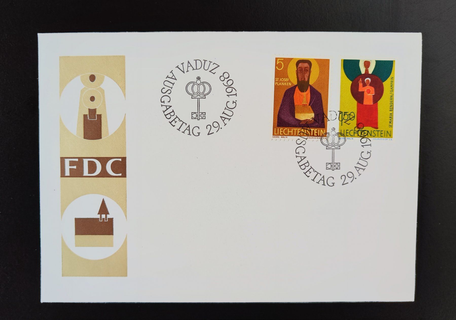 Buste & buste per spedizione: FDC Vaduz 1968 – Usato da Lenzburg venduto da Dani_Lenzburg