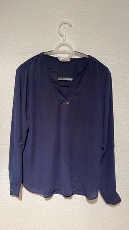Elegante Bluse in Dunkelblau Gr.S
