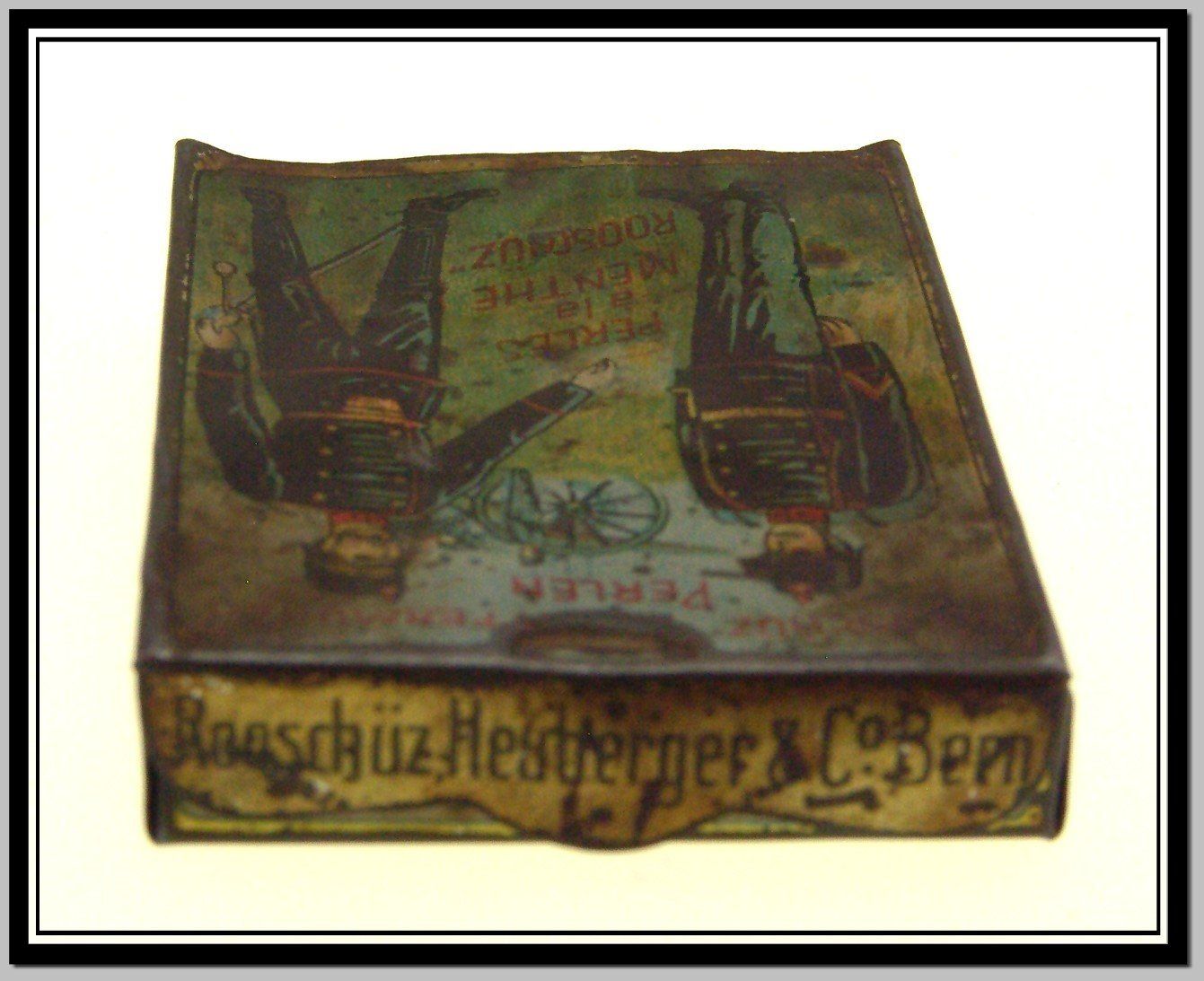 Dosen: Pfeffermünz Perlen AG Bern um 1914 WK1 Blechdose – Gebraucht aus Langenthal von hamster-raeumung 6