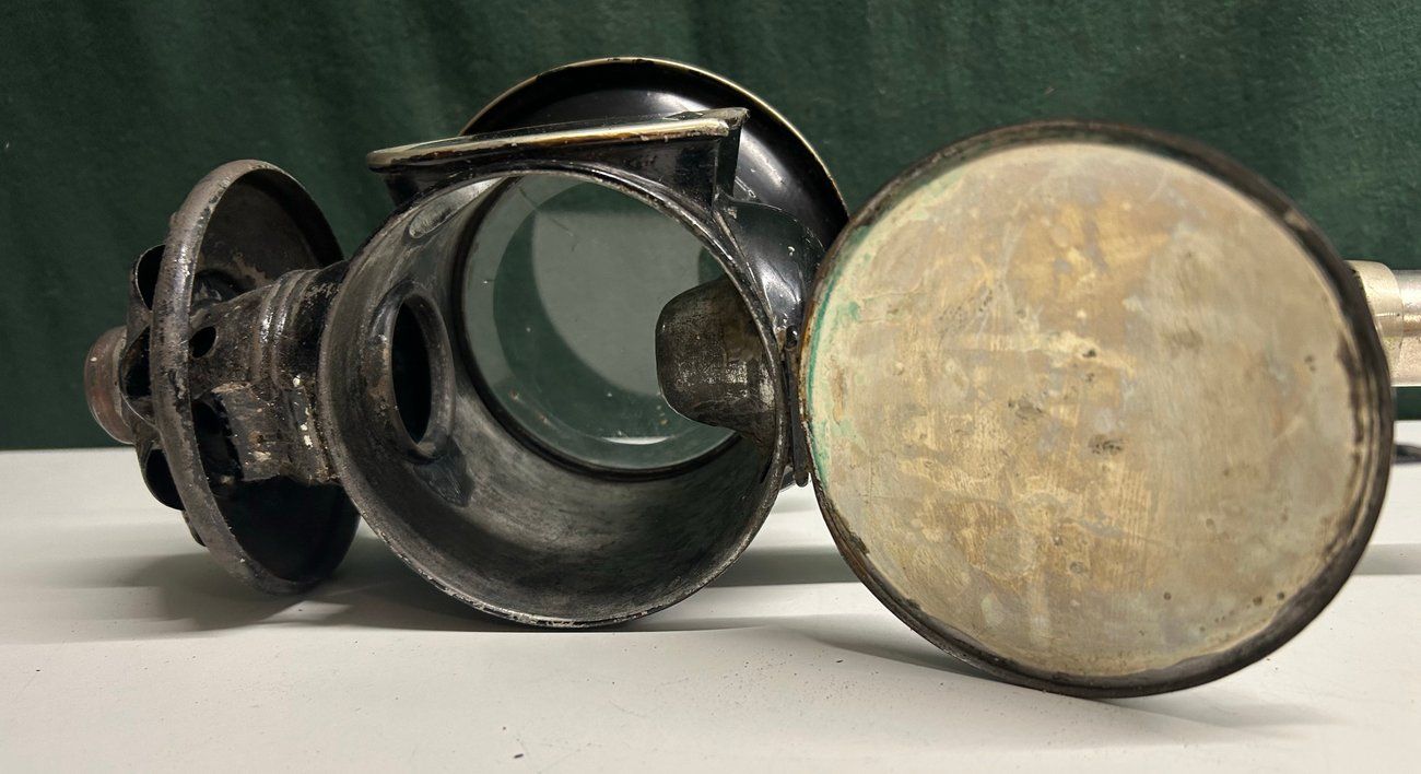 Lampade: Antike Kutschenlampe, Rarität, – Usato da Kestenholz venduto da oldietoys 6
