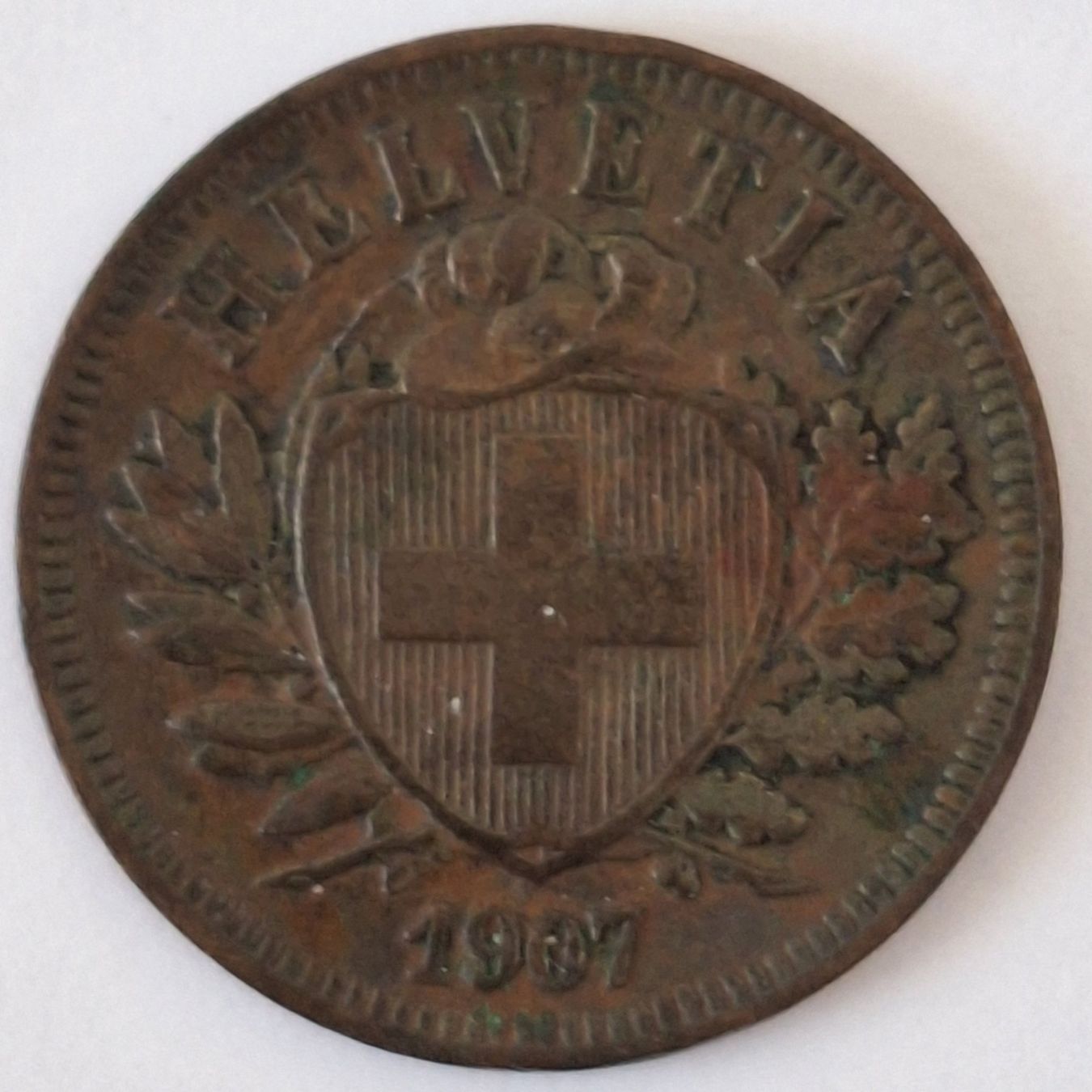 Tutti le monete: 2 Rappen 1907 Cu-Sn; vz – Usato da Niederweningen venduto da 19bomaso61