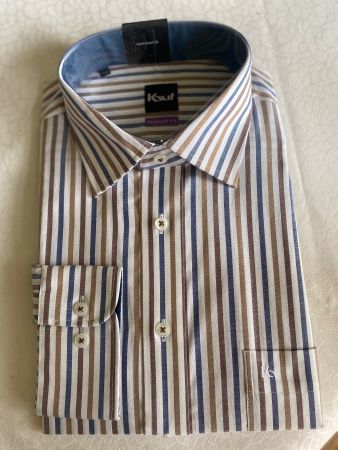 Neues "Kauf" Langarm-Hemd, Grösse 42, Regular Fit