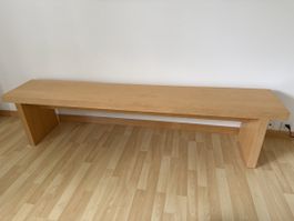Sitzbank hell mit Birkenfurnier
