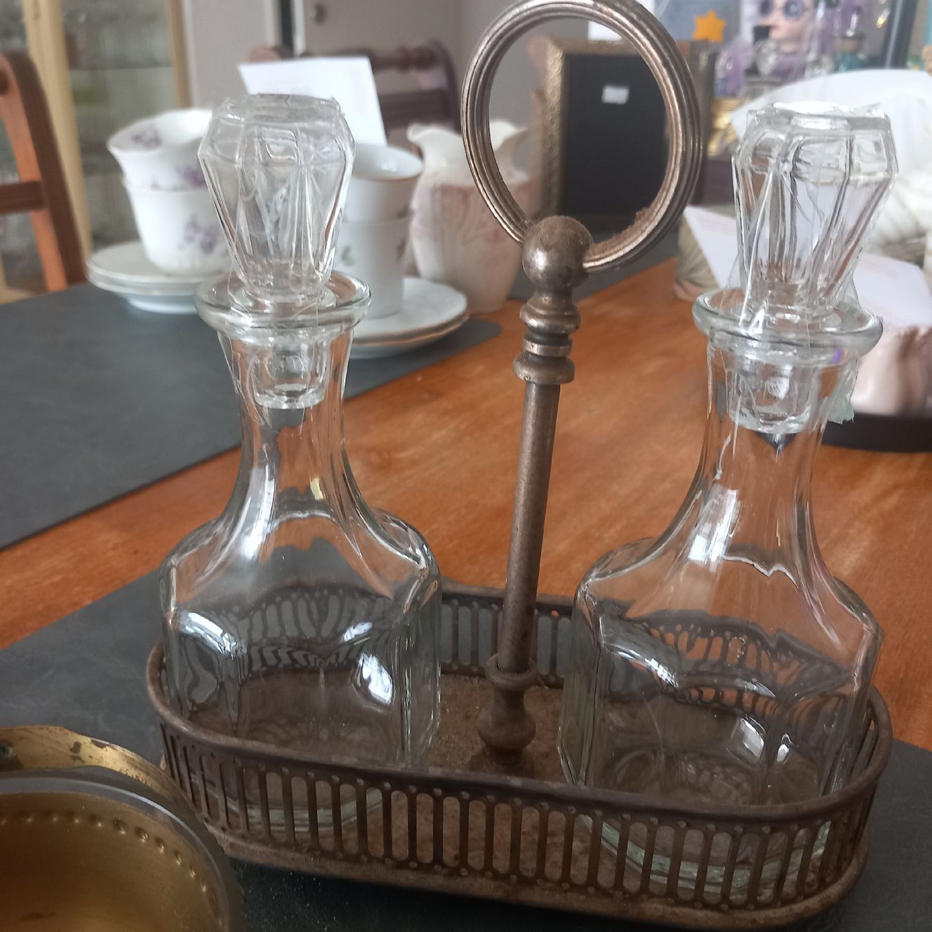 Bicchieri: Oel & Essig Menage mit Schäli / Vintage – Usato da Aegerten venduto da gismolini 5