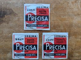 Josima Precisa Gitarren Saiten, Vintage, Satz von 3 Stück