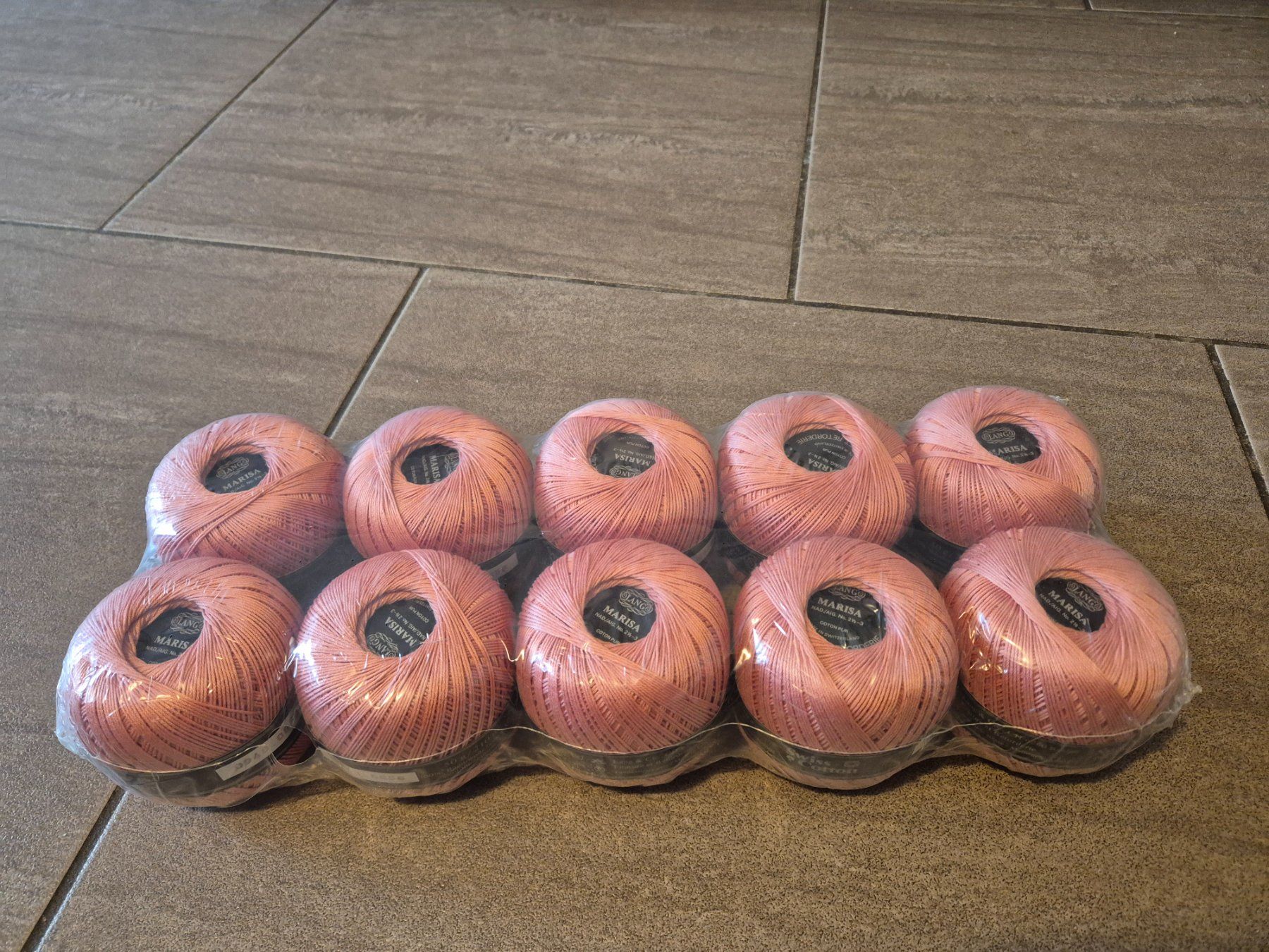 Cordicelle & Fili: Filati di cotone rosa antico, 50 pezzi, perfetti! – Nuovo e nell'imballaggio originale da Breganzona venduto da fus_595v