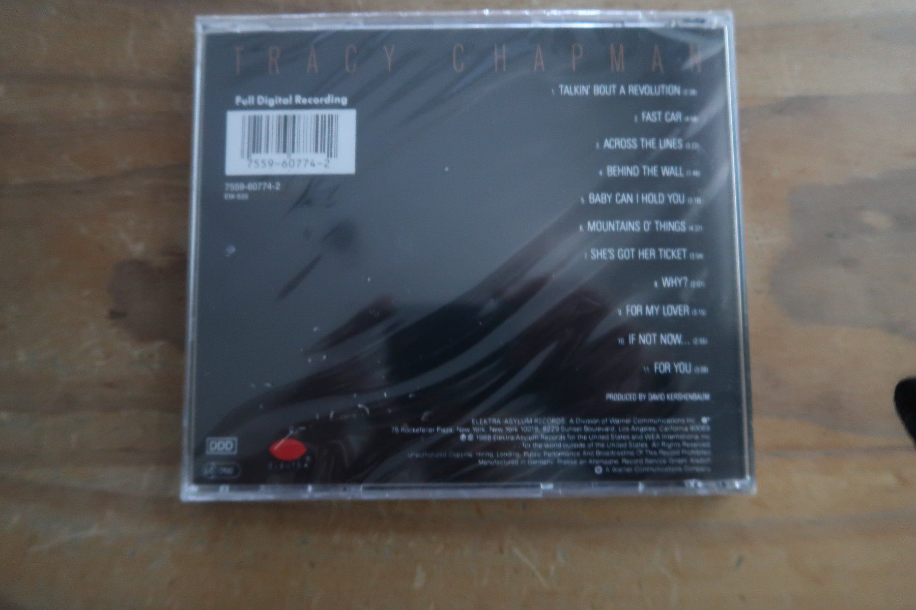 CD: TRACY CHAPMAN - ST - mit FAST CAR - NEUE OVP CD – Nuovo e nell'imballaggio originale da Basel venduto da Patiscat 1