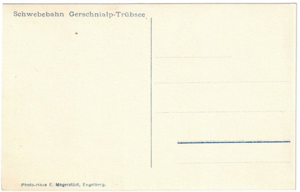 Cartoline postali: Engelberg - Luftseilbahn Gerschnialp--Trübsee – Usato da Binningen venduto da Mountainrider 1