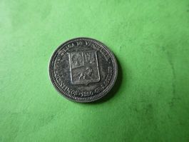 Venezuela 1960, 50 Centimos - Silber