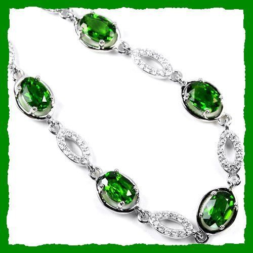 Bracciali & Braccialetti: ♛ CHROMDIOPSID Armband 925 Silber – Nuovo e nell'imballaggio originale da Oberglatt ZH venduto da Hot-Spot 1