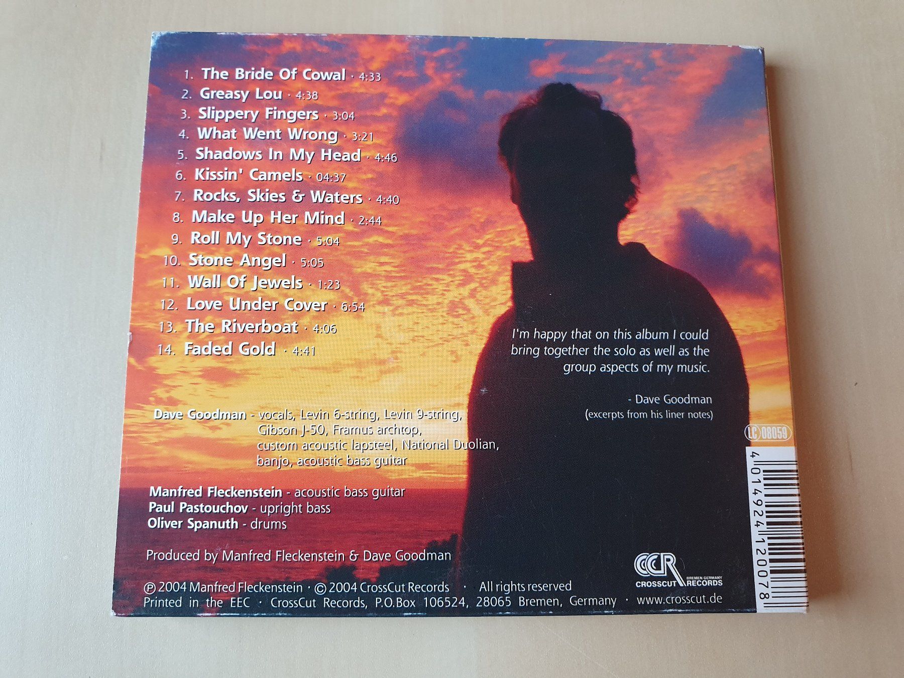 CD: Dave Goodman Rocks Skies & Waters – Usato da Stansstad venduto da collectorsshop 1