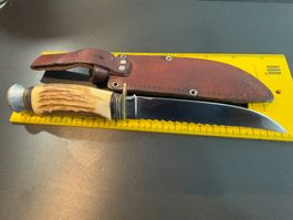 Couteau chasse Anton Wingen Jr Solingen bois de cerf