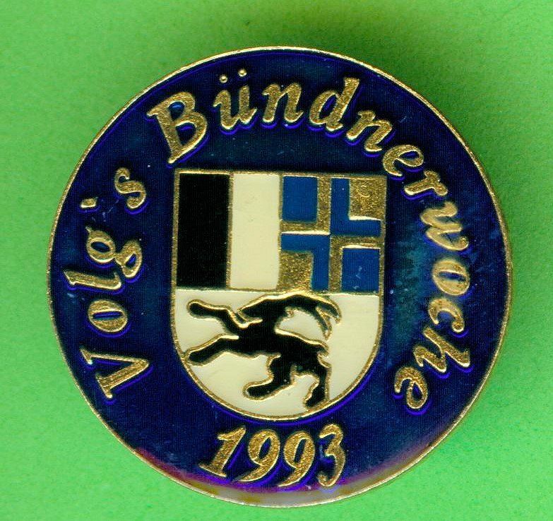 Placchette & Badge: Volg   Bündnerwoche  1993 – Usato da Winterthur venduto da Sammleroase
