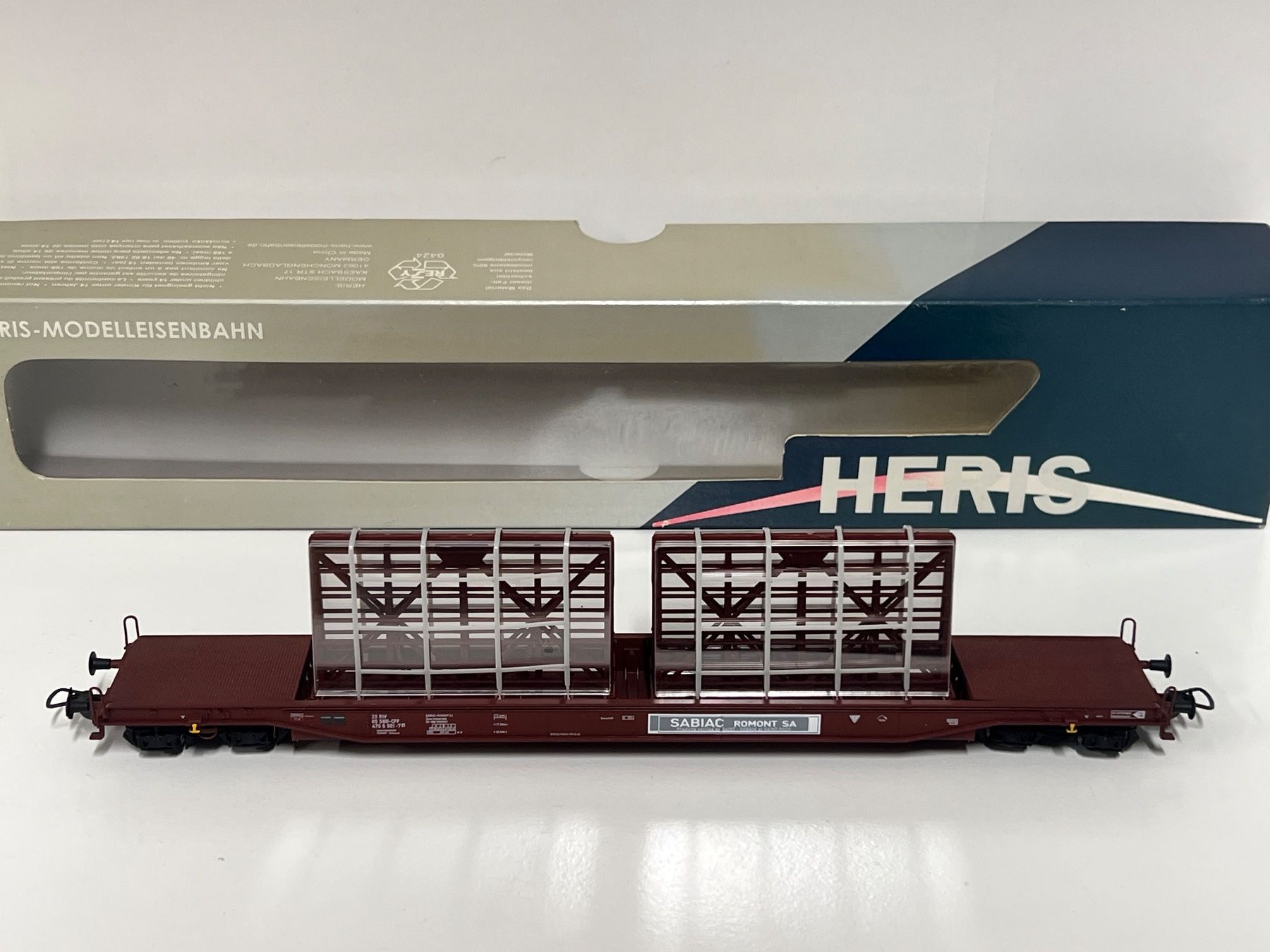 Modellini di ferrovie: Heris H0 Glastransportwagen SBB – Usato da Geroldswil venduto da TopTrain54 1