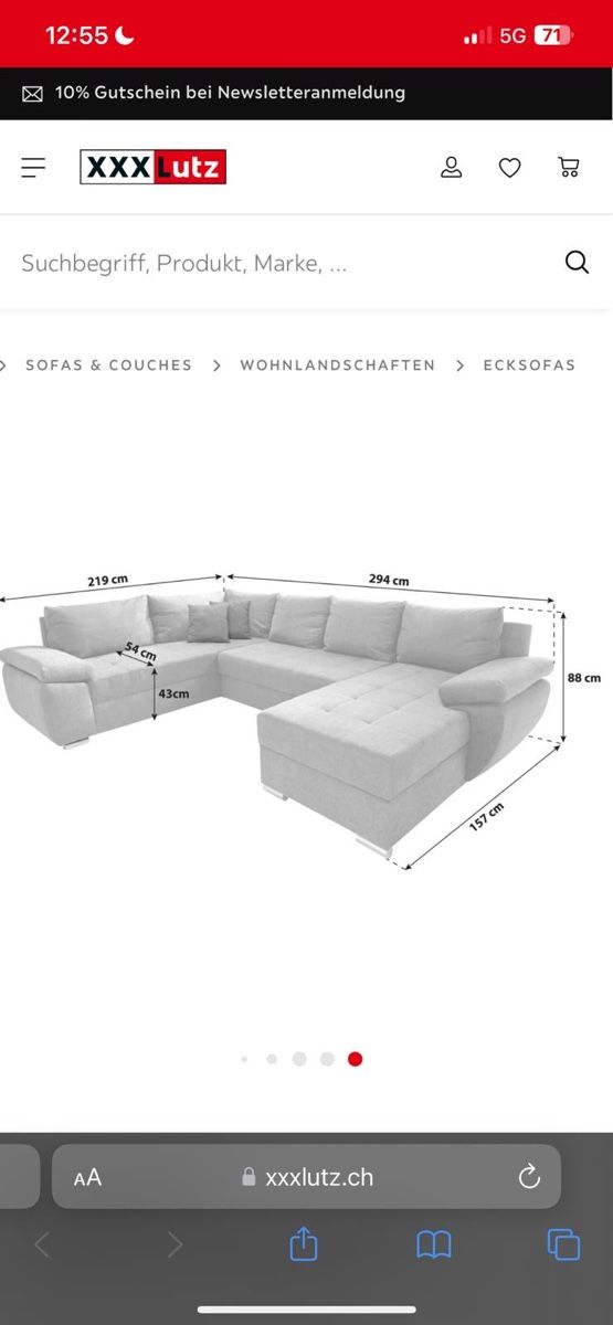 Sofas: Sofa / Wohnlandschaft – D'occasion à St.Gallen par cha_w6vp 2