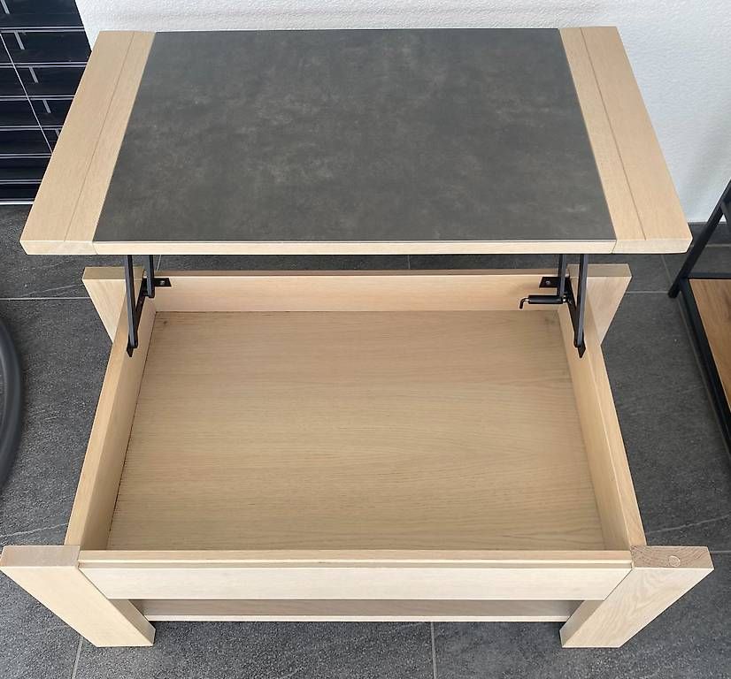 Tavoli: Table basse relevable chêne massif et plateau céramique – Usato da Martigny venduto da leb_56qt 2