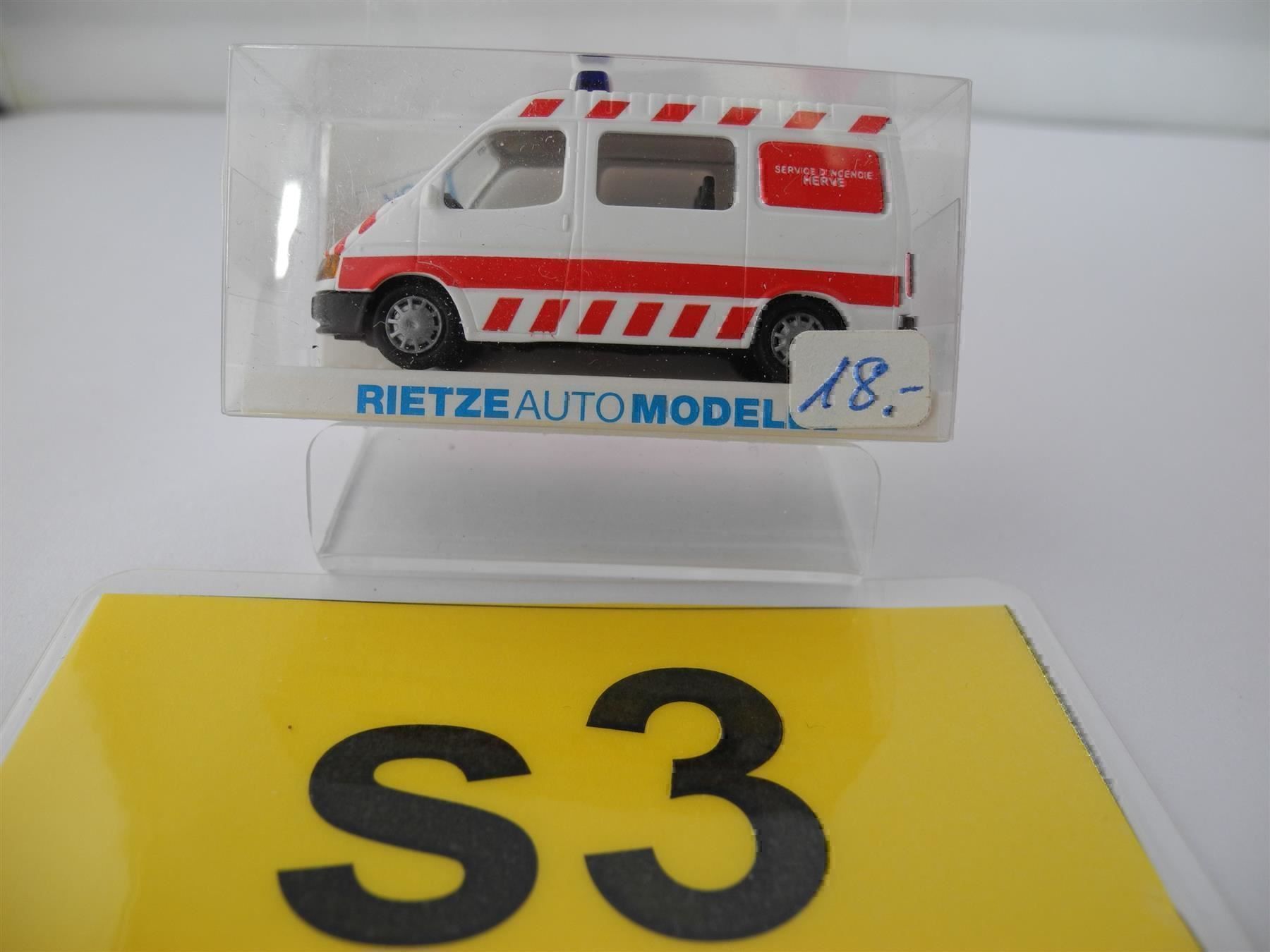 Rietze Modellautos: Rietze 50692 Ford Transit FW , Nr. s3 – Neu und originalverpackt aus Kottwil von Crazyrolf
