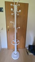 Garderobenständer weiss mit Schirmhalter guter Zustand