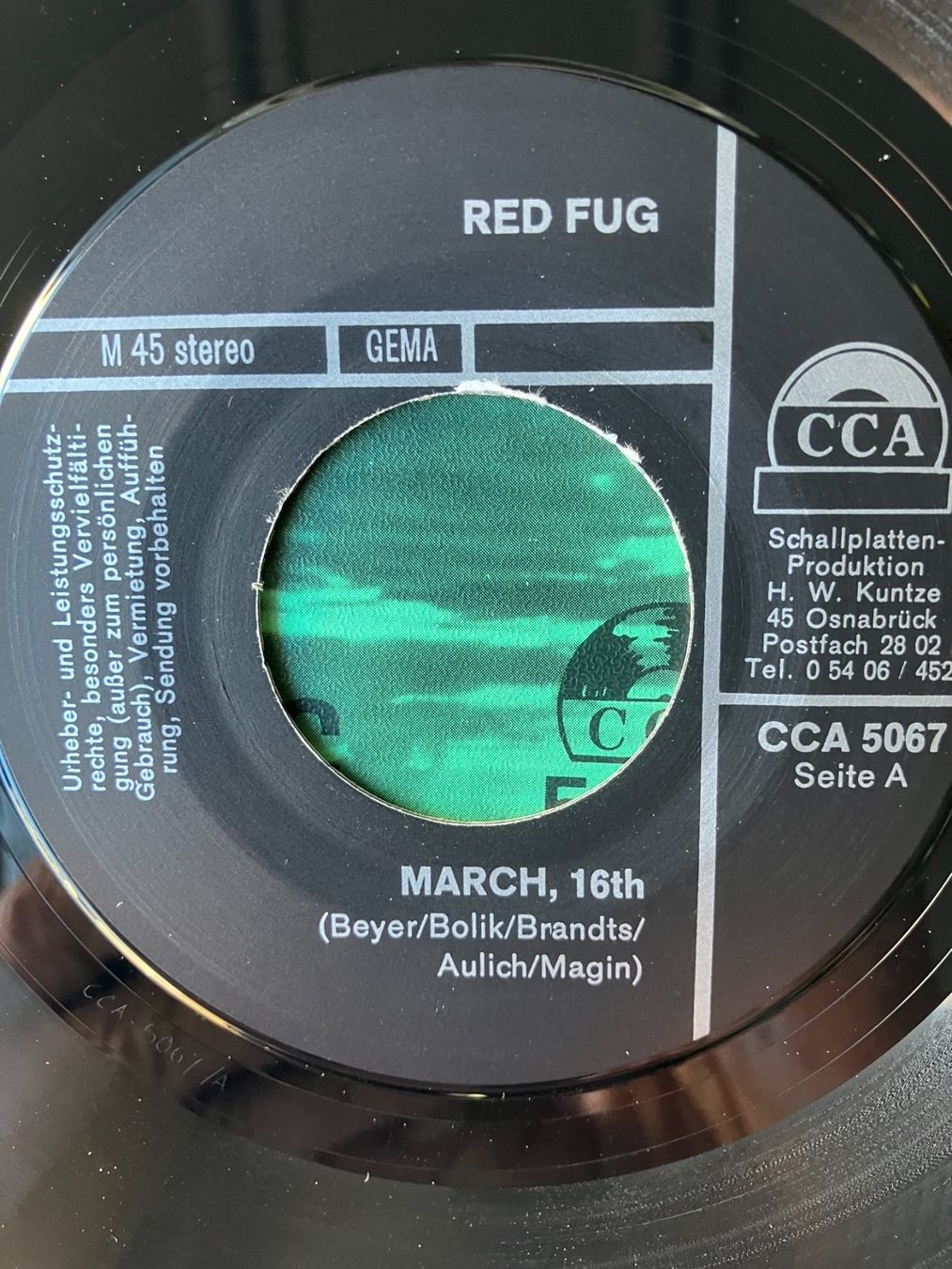 Dischi in vinile: Red Fug – Usato da Aarwangen venduto da Jukebox3 4