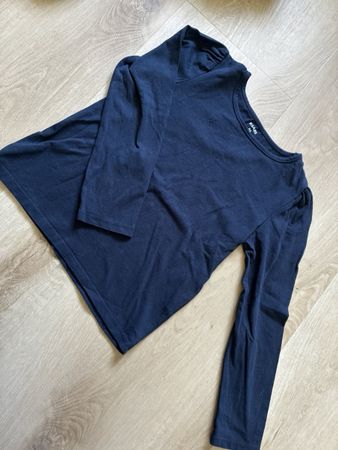 Langarmshirt Gr 128 dunkelblau 