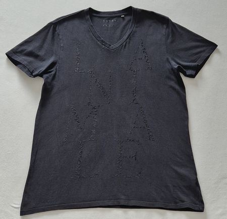 GUESS T-Shirt, Print LANIMALE, Gr. S, schwarz
