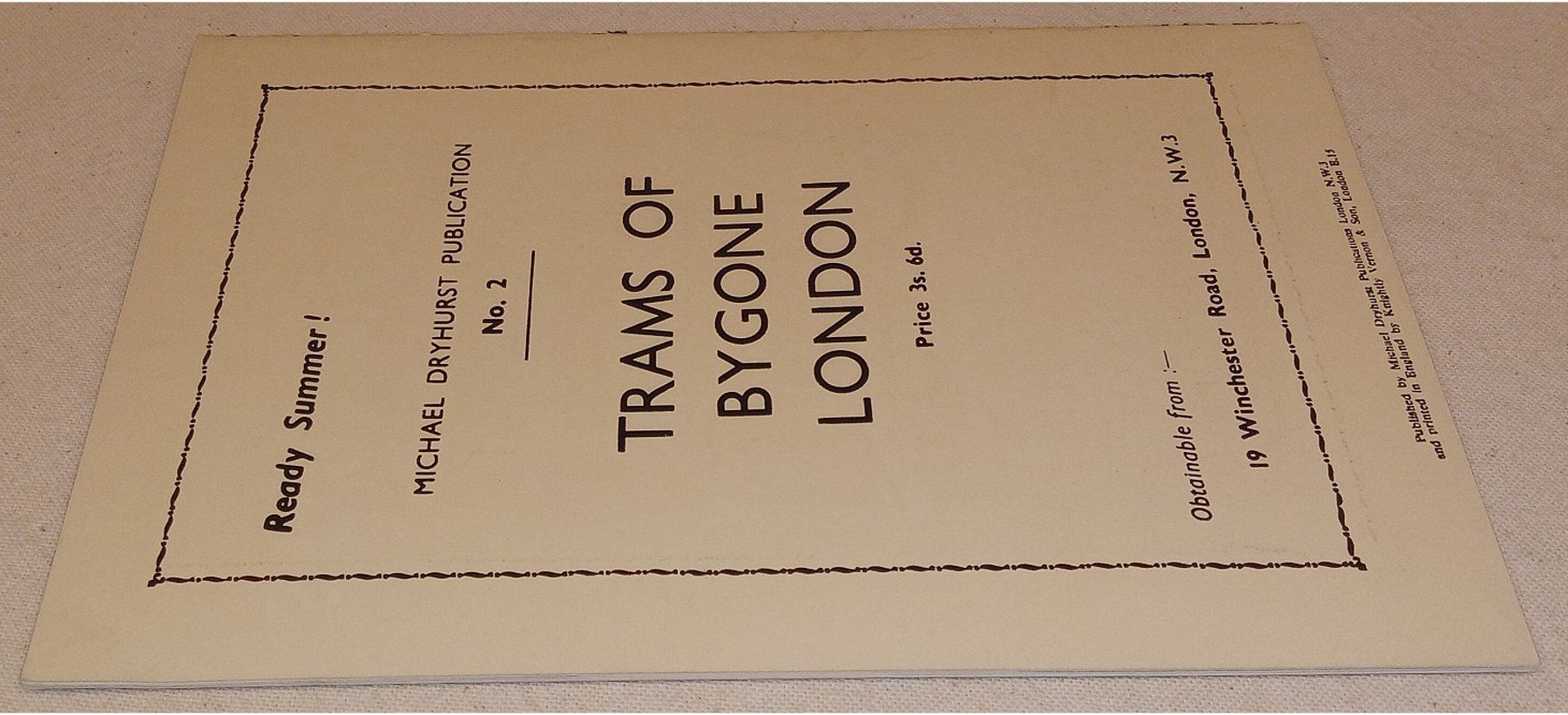 Livres: THE LONDON BUS 1933 - 1957 – D'occasion à Hätzingen par memory-lane 4