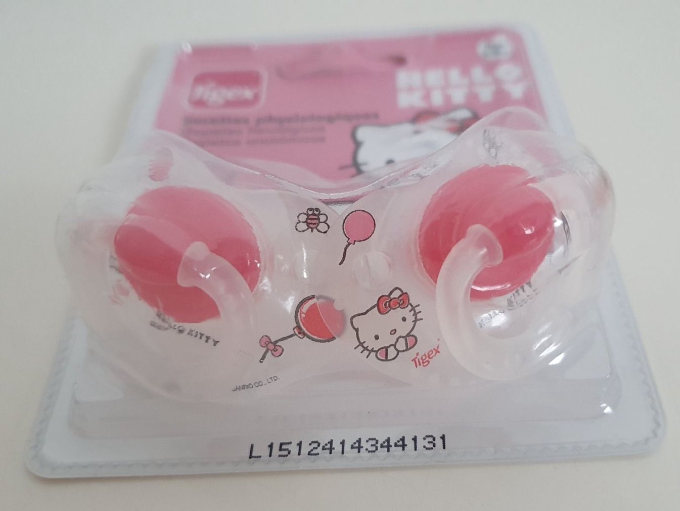 Succhiotti & catenelle porta ciuccio: 2 Sucettes Tigex Hello Kitty + boite – Nuovo e nell'imballaggio originale da St-Prex venduto da Allymcchou 2