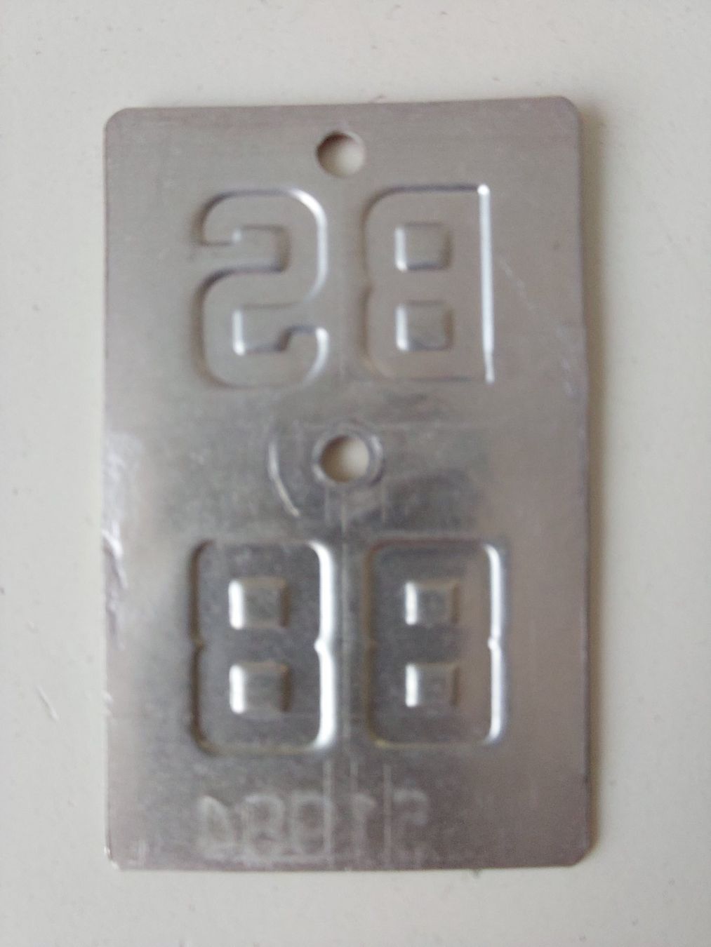 Sachs Insegne: Velonummer BS 88 plaque velo – Usato da Schenkon venduto da Uhu007 1
