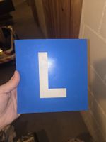 L-Schild für Fahrschule/Privat - Top Zustand!
