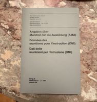 Armee Dokumentation Munition für Ausbildung 