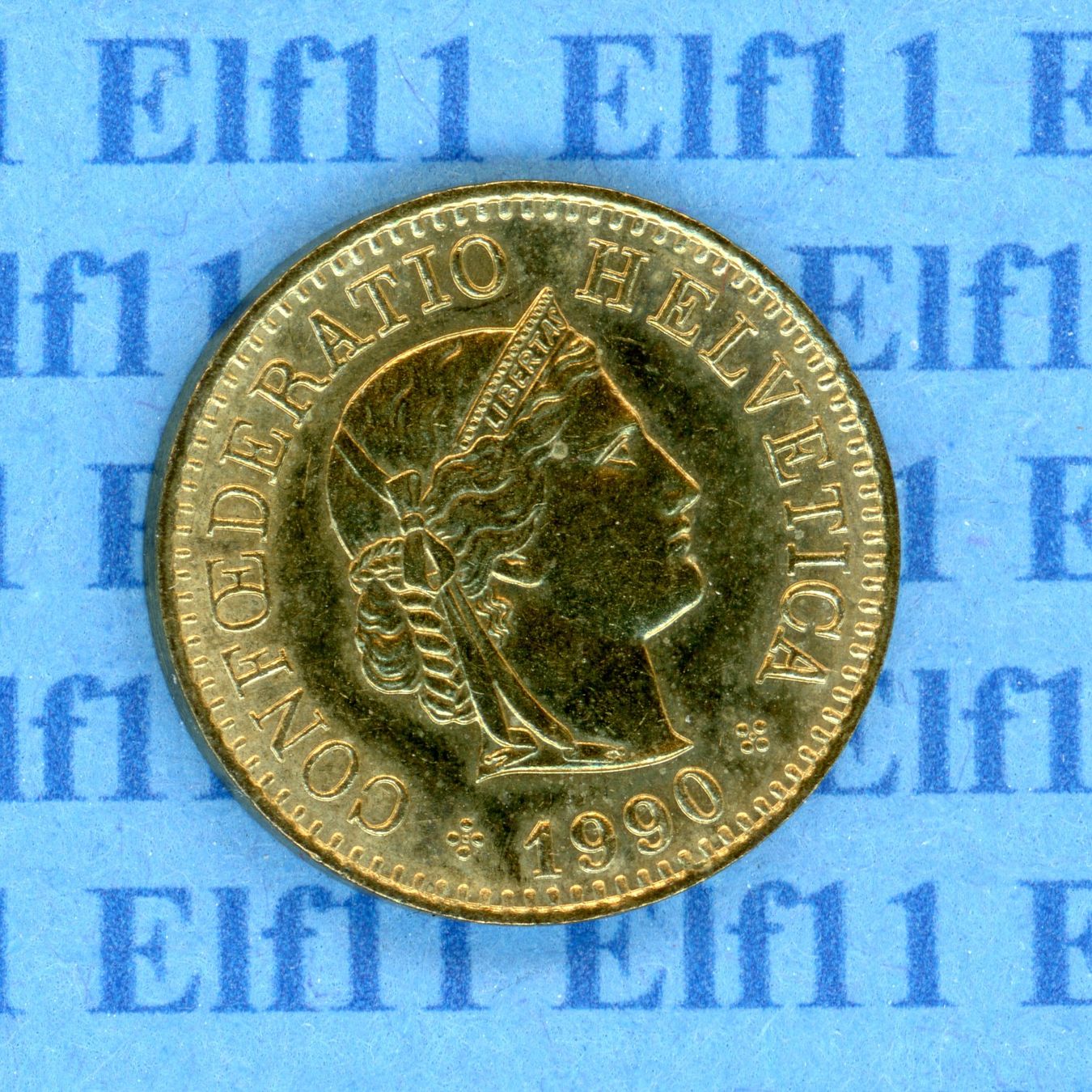 Tutti le monete: CHF___0.05 1990 -unz 5 Rappen – Usato da Widnau venduto da Elf11