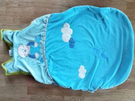 Baby Schlafsack türkis, Seiten-Reissverschluss