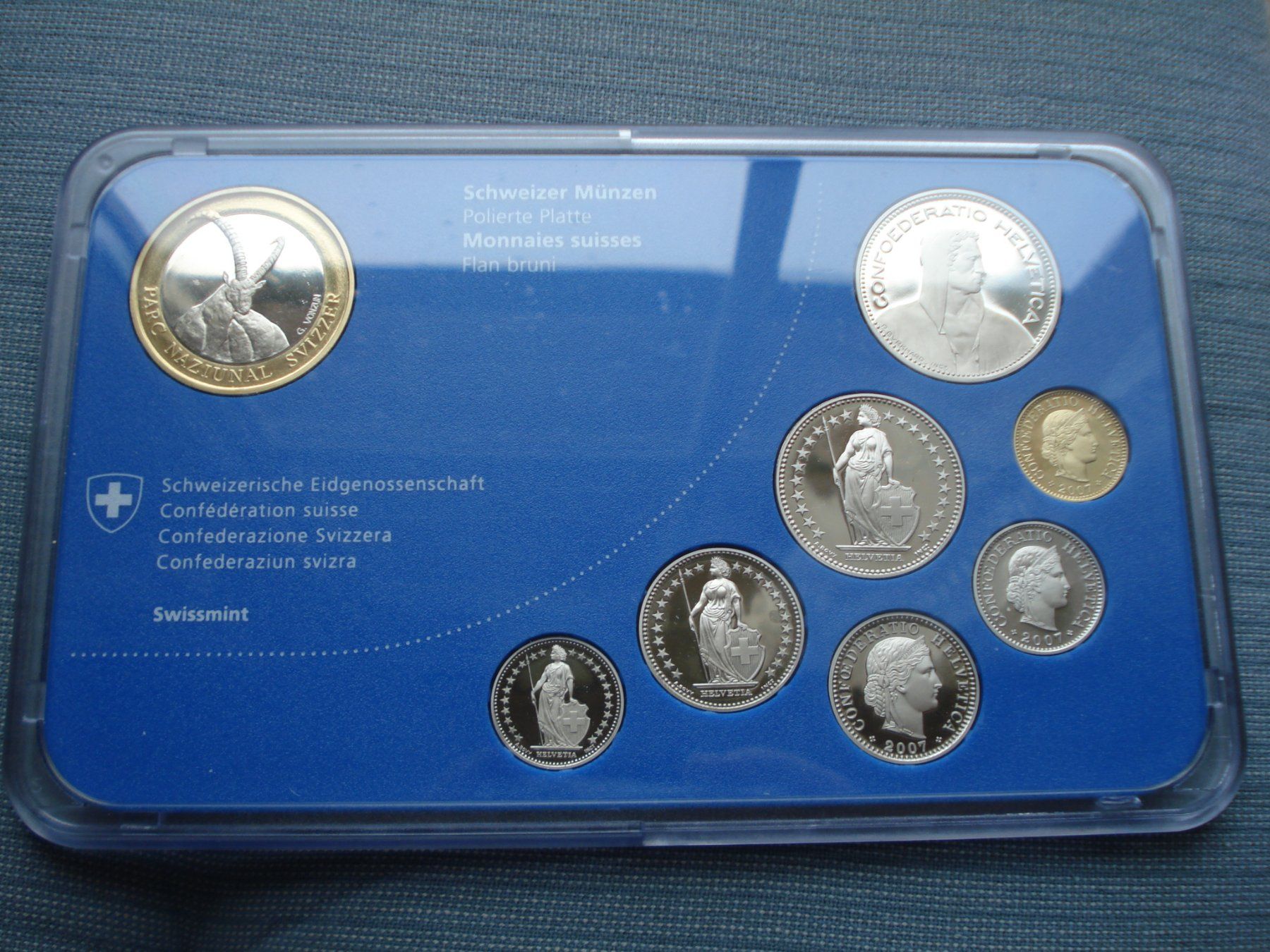 Tutti le monete: (W5) Münzstätte Steinbock 2007  PP – Usato da Erlach venduto da Net-Coins 1