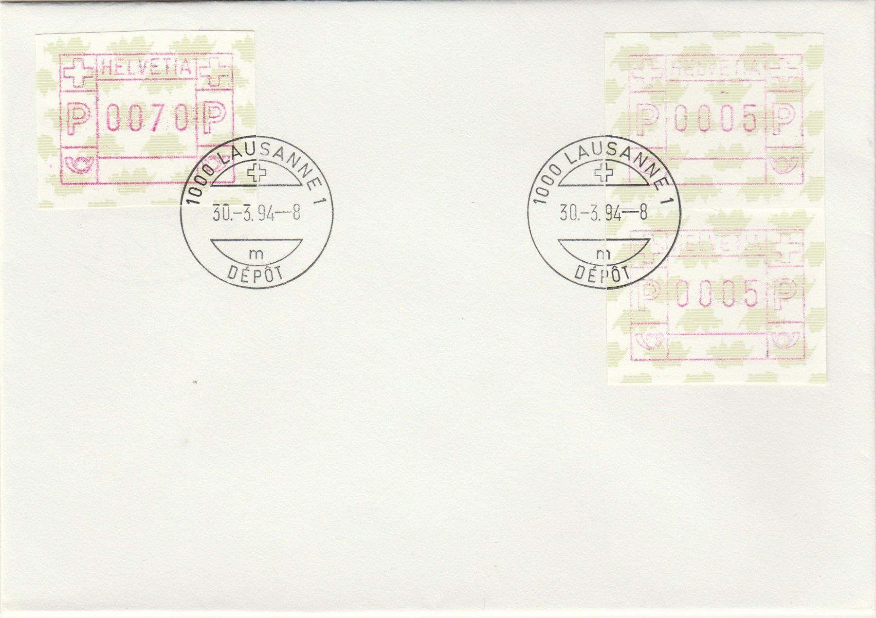 Tous les timbres: Nr. 9 zusammenhängend auf Brief – D'occasion à Oberglatt ZH par Wiedmi6