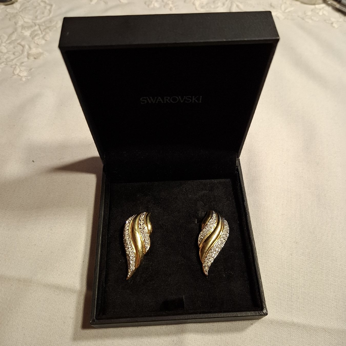 Swarovski Orecchini pendenti & Orecchini a lobo: Swarovski Ohranhänger/ringe mit Clip – Usato da Nürensdorf venduto da DANG3REUX 6