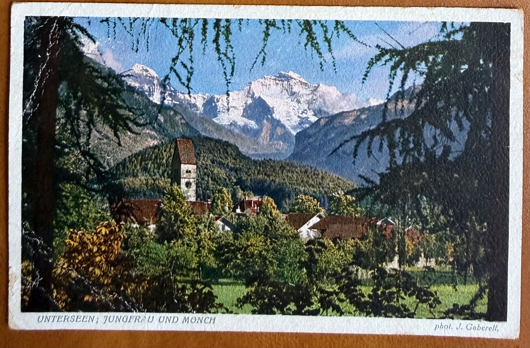 Cartoline postali: Unterseen - Photo Gaberell 1926 – Usato da Lutry venduto da Ediego