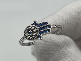 Bague main de Fatma en Argent 925