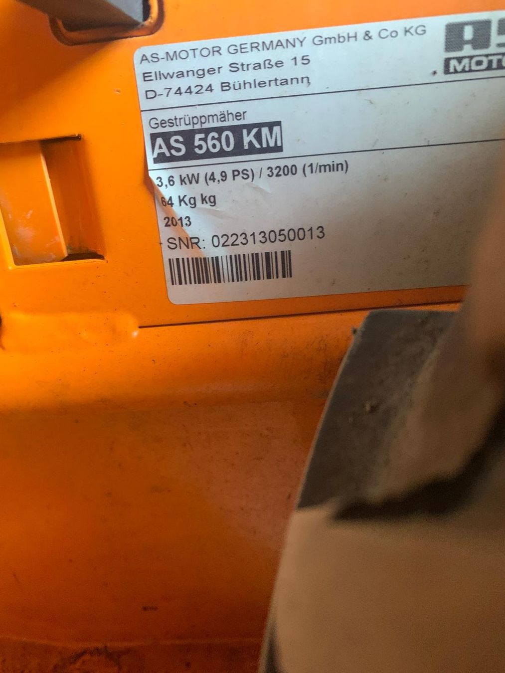 AS-Motor Rasenmäher: AS Motor Gestrüppmäher – Gebraucht aus Widnau von Yeti33 3