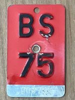 BS 75 - VELONUMMER - FAHRRADSCHILD - PLAQUE DE VELO - BS 75