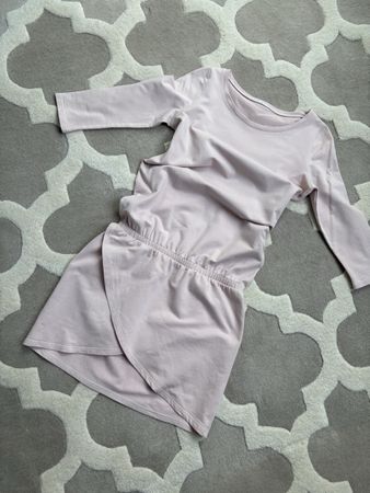 Sportliches Damenkleid aus 100% Baumwolle – Rosé – Gr. XS –