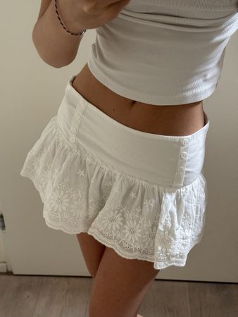 UNUSED Peppermayo white mini skirt US 0