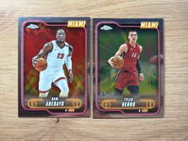 NBA Bam Adebayo & Tyler Herro Topps Chrome 24/25