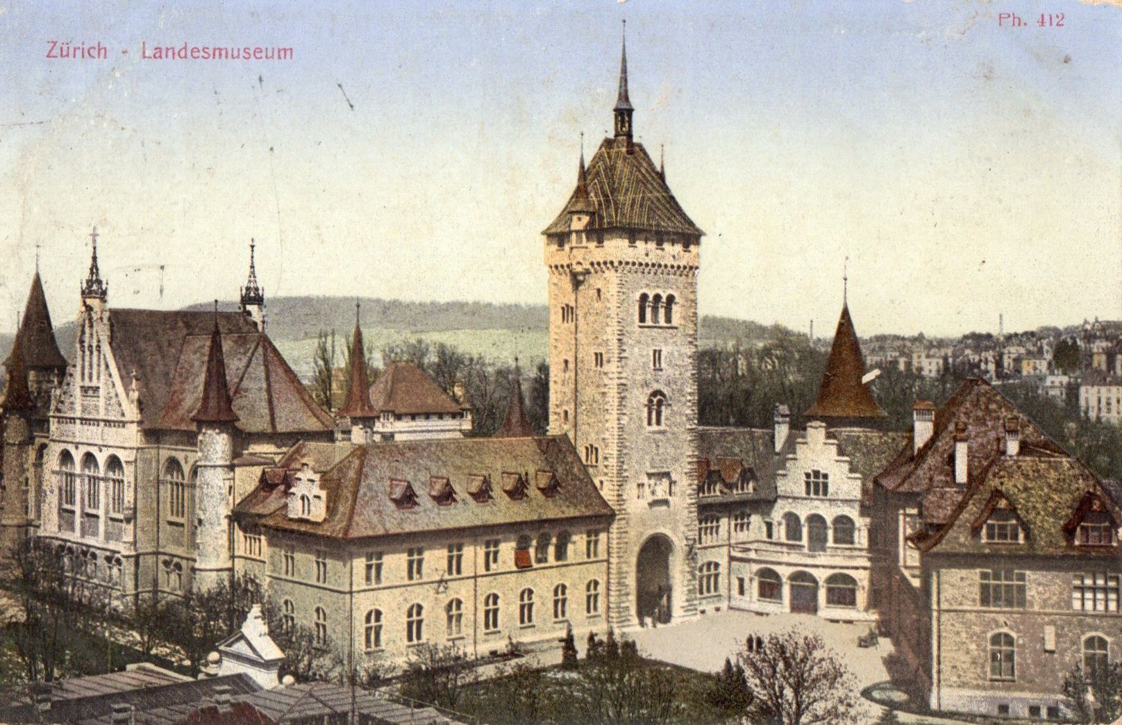 Cartoline postali: Zürich - Landesmuseum – Usato da Melano venduto da pisonsdro