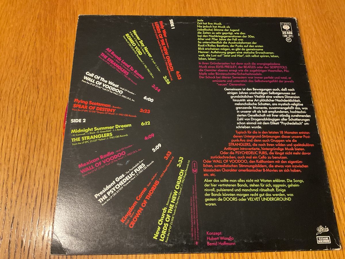 Vinyles: Various New Underground LP 1983 CBS 25 469 – D'occasion à Steinach par Quarkie 1