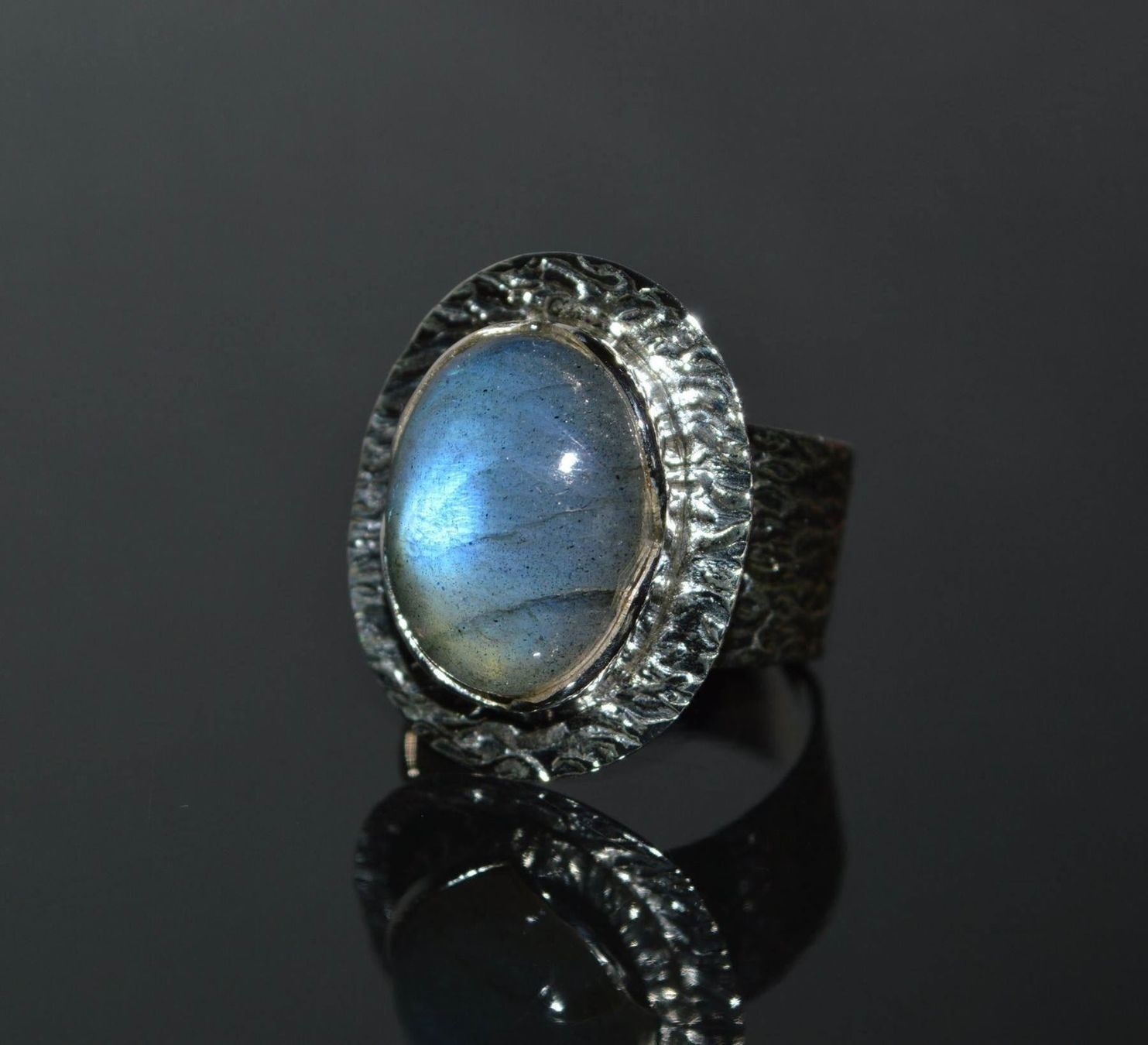 Anelli: LABRADORIT SILBER RING GR.17 – Nuovo (secondo la descrizione) da Berg TG venduto da marta970